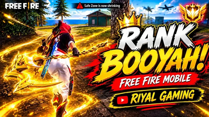 Free Fire ranked push gameplay on a mobile phone