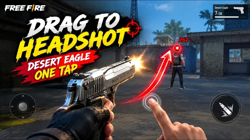 Free Fire one-tap headshot tutorial with drag technique settings